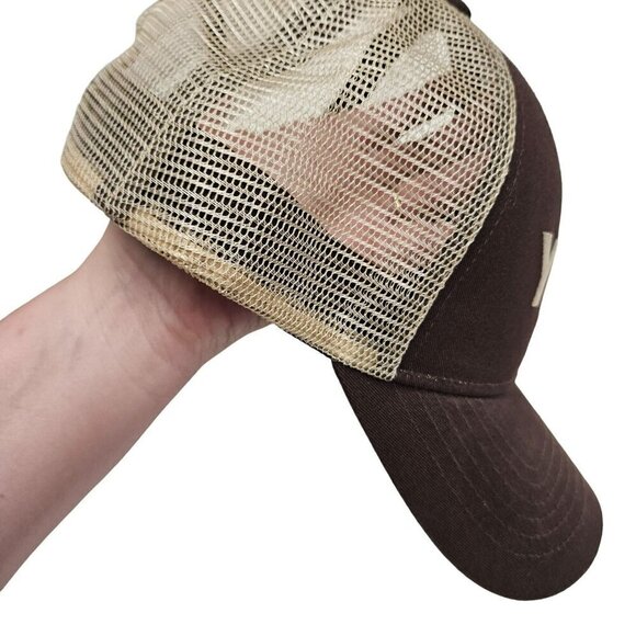 Yeti Coolers Brown & Tan Trucker Hat Adjustable Snapback Mesh Back Cotton Blend - Picture 8 of 9